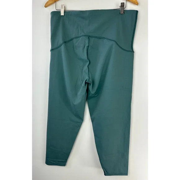 Spanx SPANXshape Booty Boost 7/8 Leggings Green Stretch Athleisure Plus Size 2X - Picture 8 of 8